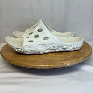 Merrell Hydro Slide Sport Sandal Women’s size 8B White Slip On (Men’s size 6.5)